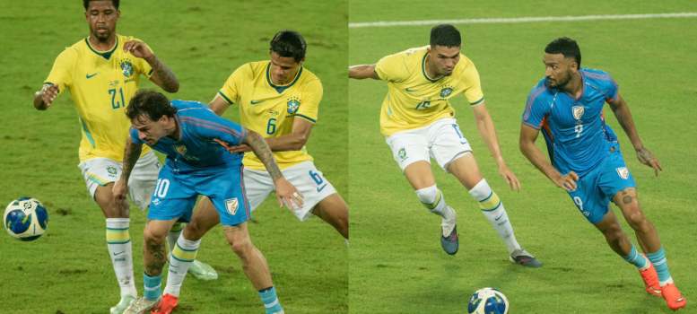 India vs Brazil: ব্রাজিলের বিরুদ্ধে চার গোলে হারের ম্যাচে অসাধারণ লড়াই ভারতের